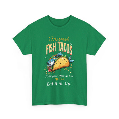 Fish Tacos Unisex Cotton Tee - Perfect for Food Lovers & Taco Tuesday - Psychonaut Swag