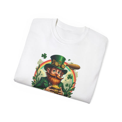 St. Patrick's Day Steampunk Leprechaun T-Shirt - Vintage Irish Lucky Beer Design