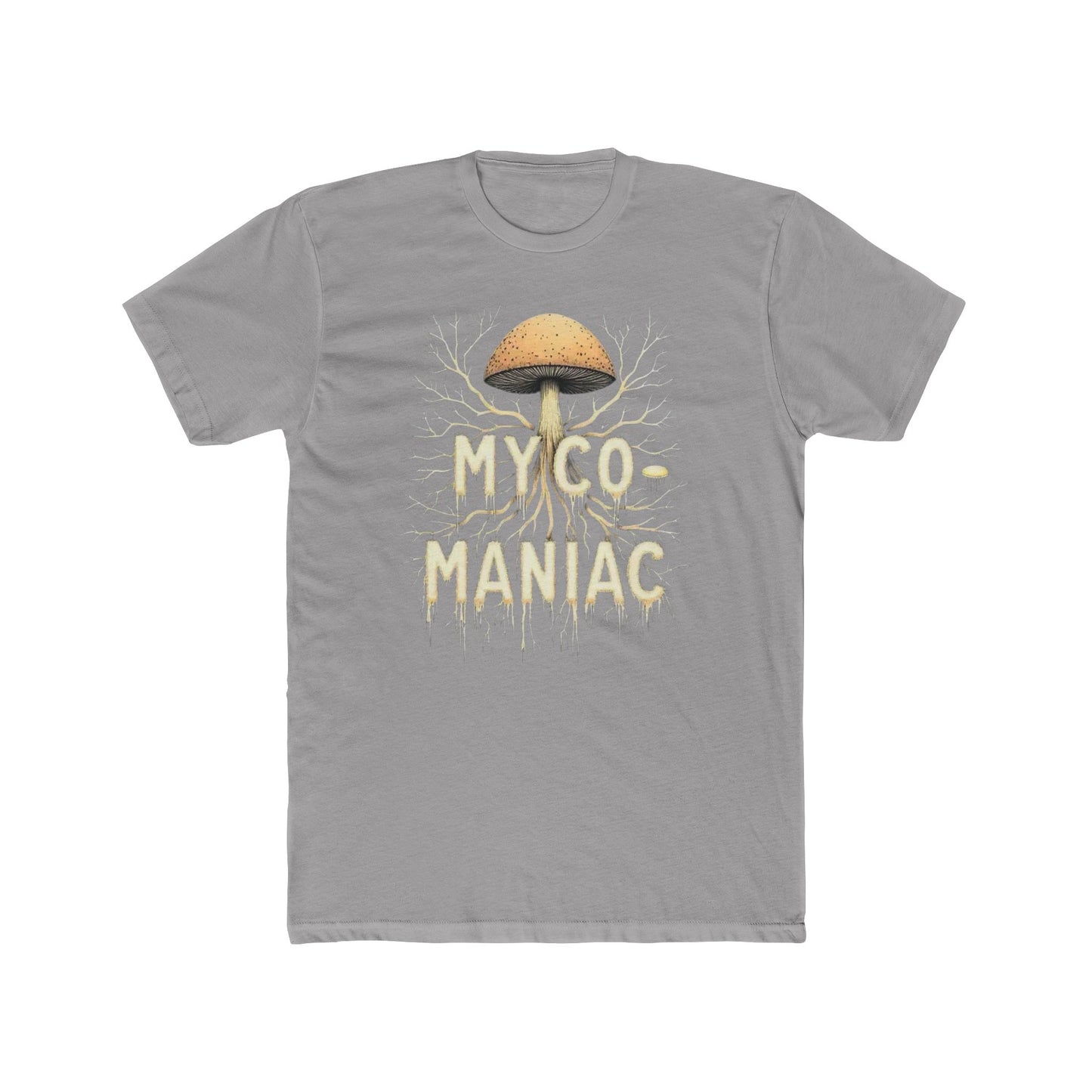 Myco-Maniac Unisex Cotton Crew Tee - Fun Fungi Shirt, Nature Lover Gift, Mushroom Enthusiast Apparel, Eco-Friendly Top, Perfect for [...] - Psychonaut Swag