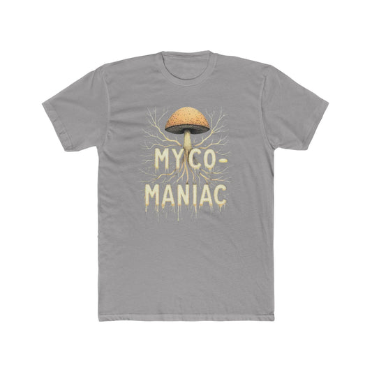 Myco-Maniac Unisex Cotton Crew Tee - Fun Fungi Shirt, Nature Lover Gift, Mushroom Enthusiast Apparel, Eco-Friendly Top, Perfect for [...] - Psychonaut Swag