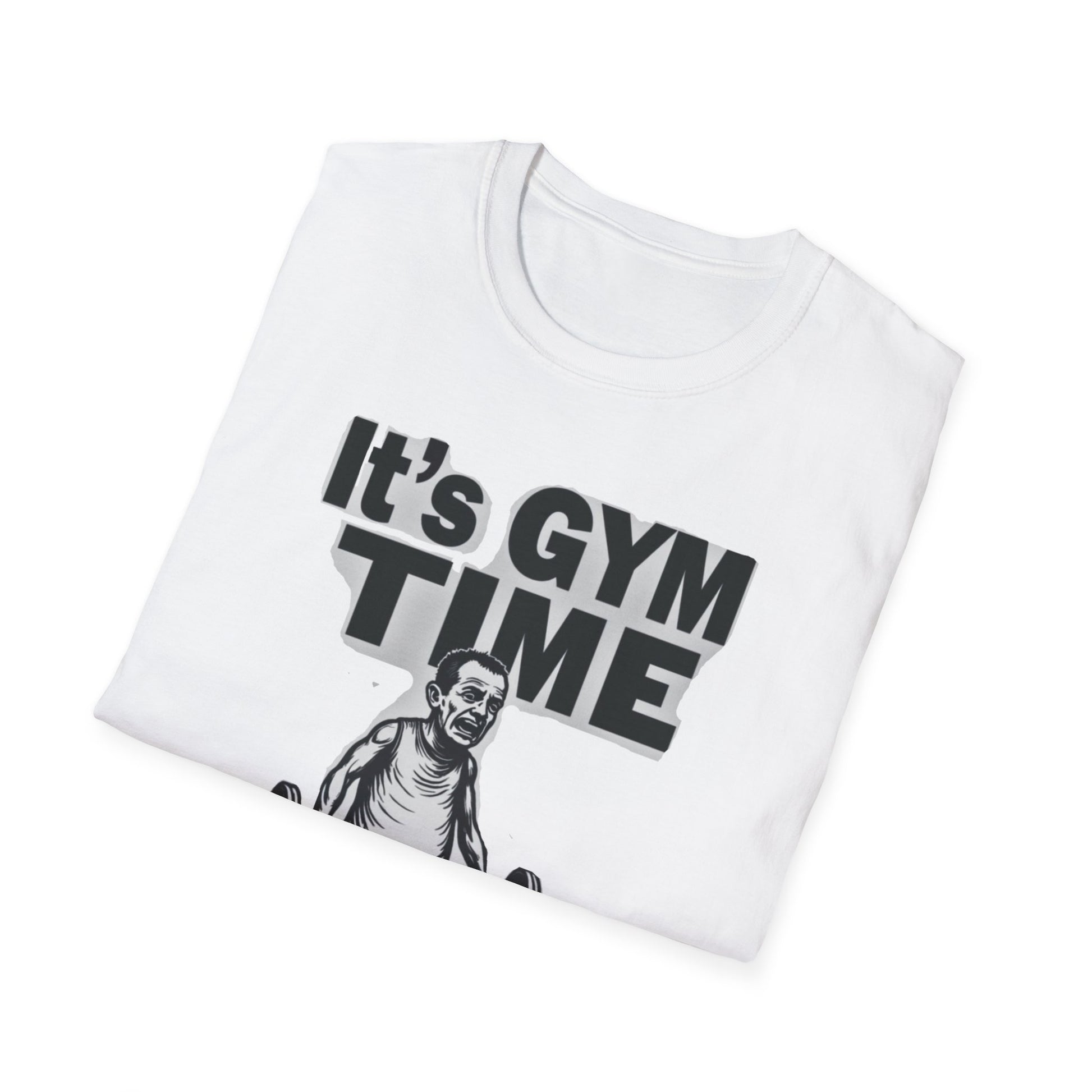 It's Gym Time T-Shirt, Motivational Workout Shirt, Fitness Apparel, Gift for Gym Lovers, Casual Sport Tee - Psychonaut Swag