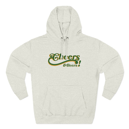Cheers & Beers Hoodie — Retro Script St. Patrick’s Day Sweatshirt