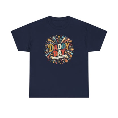Daddy Day Fireworks T-Shirt — Retro Father’s Day Celebration Tee