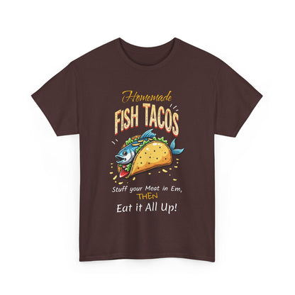 Fish Tacos Unisex Cotton Tee - Perfect for Food Lovers & Taco Tuesday - Psychonaut Swag