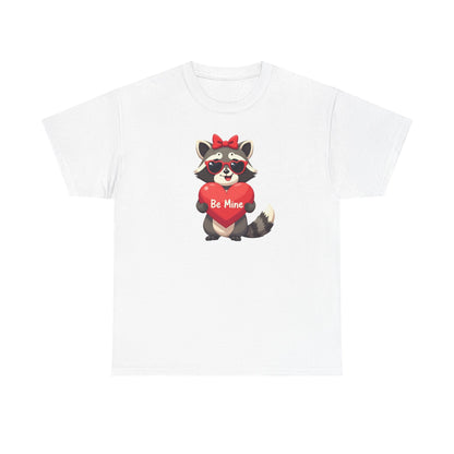 Raccoon Valentines Unisex Heavy Cotton Tee