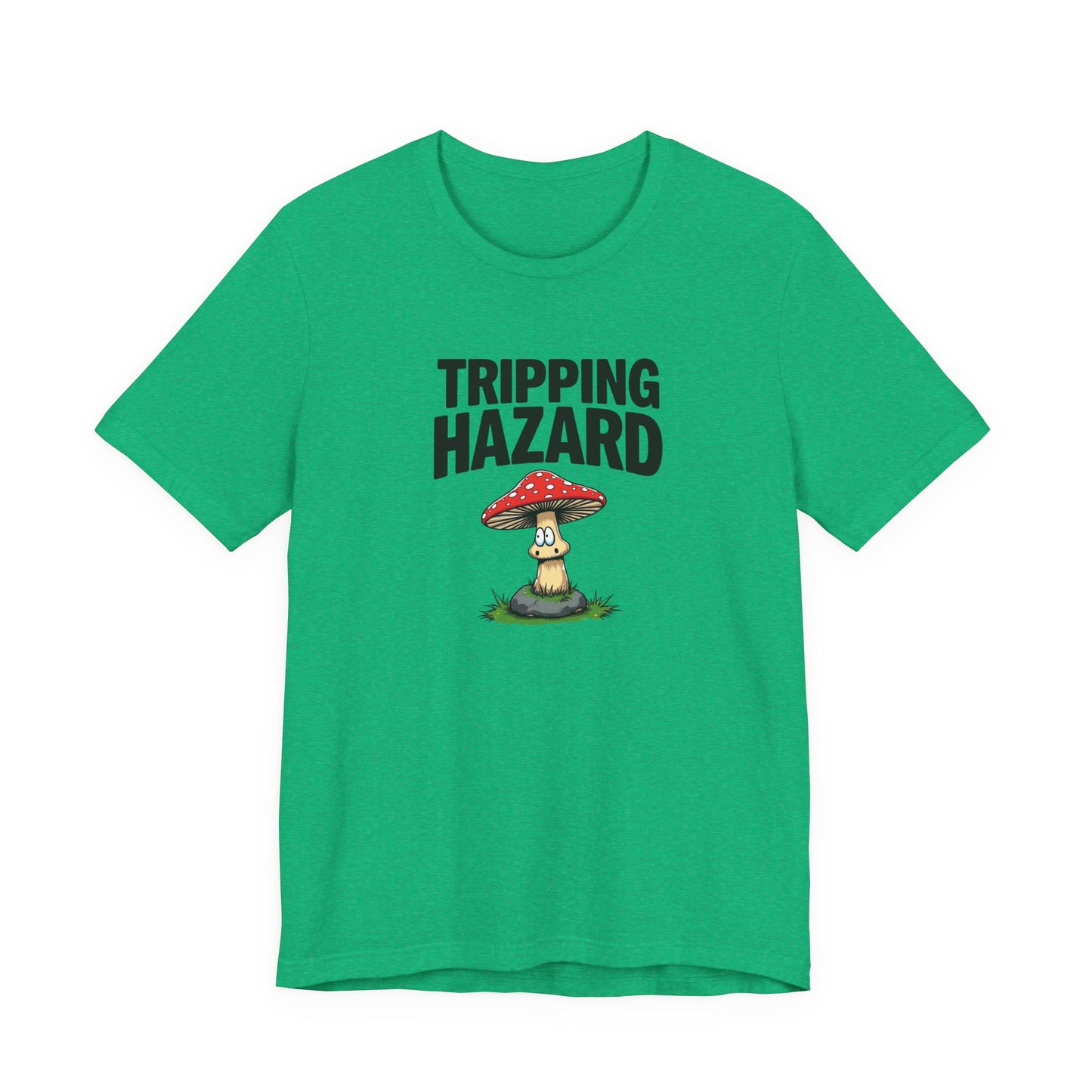 Tripping Hazard Mushroom Tee, Unisex Short Sleeve Shirt, Nature Lover Gift, Funny Graphic Shirt, Eco-Friendly Apparel, Mushroom [...] - Psychonaut Swag