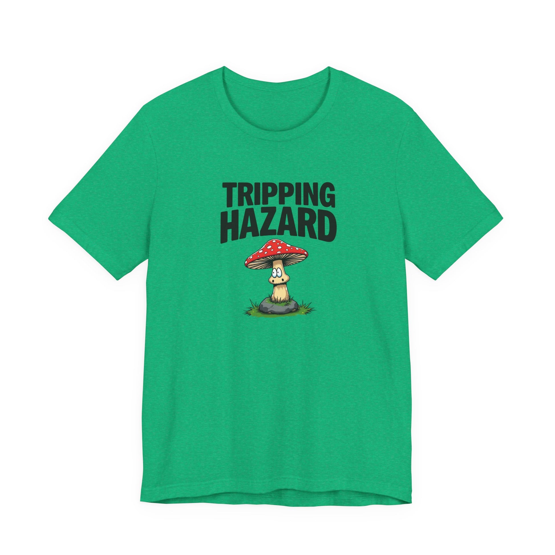 Tripping Hazard Mushroom Tee, Unisex Short Sleeve Shirt, Nature Lover Gift, Funny Graphic Shirt, Eco-Friendly Apparel, Mushroom [...] - Psychonaut Swag