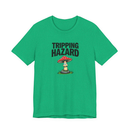 Tripping Hazard Mushroom Tee, Unisex Short Sleeve Shirt, Nature Lover Gift, Funny Graphic Shirt, Eco-Friendly Apparel, Mushroom [...] - Psychonaut Swag
