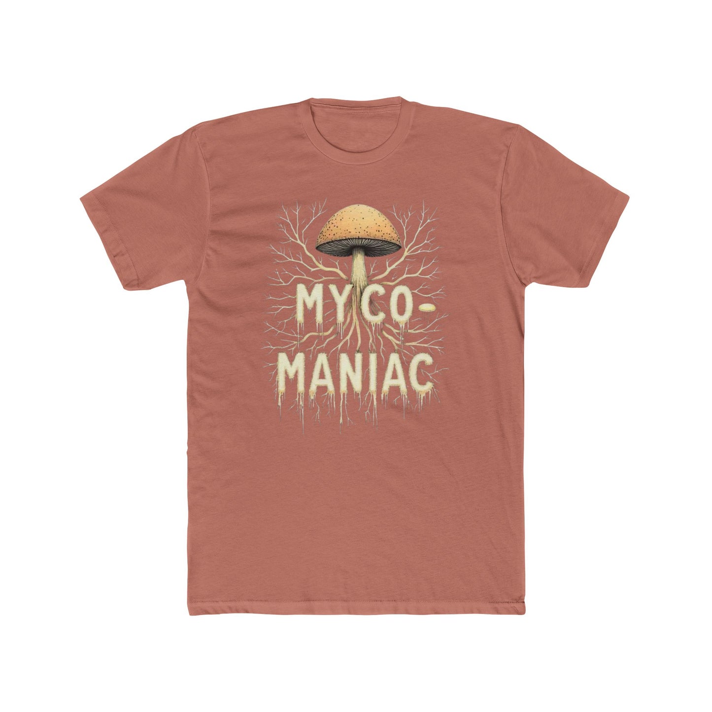 Myco-Maniac Unisex Cotton Crew Tee - Fun Fungi Shirt, Nature Lover Gift, Mushroom Enthusiast Apparel, Eco-Friendly Top, Perfect for [...] - Psychonaut Swag