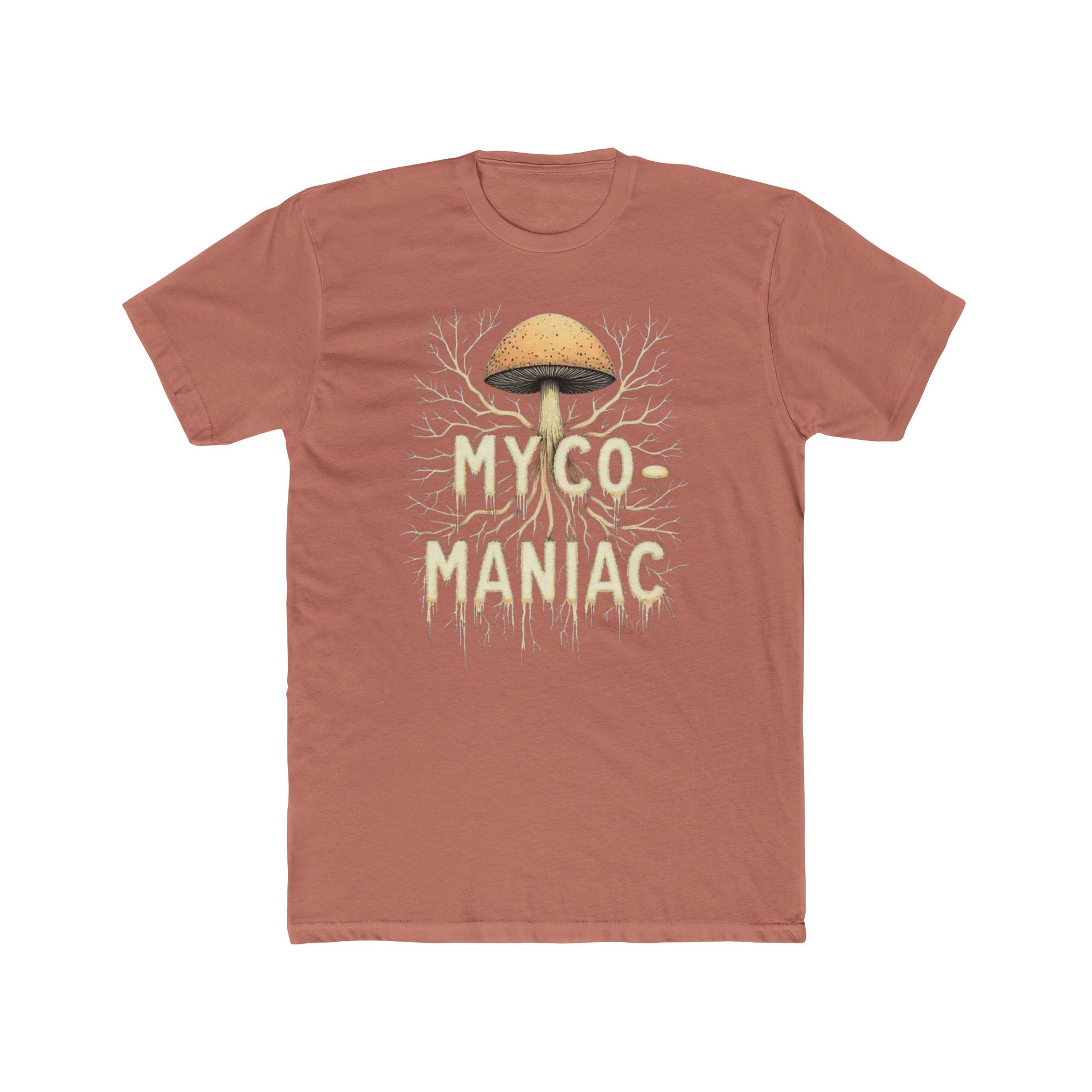 Myco-Maniac Unisex Cotton Crew Tee - Fun Fungi Shirt, Nature Lover Gift, Mushroom Enthusiast Apparel, Eco-Friendly Top, Perfect for [...] - Psychonaut Swag