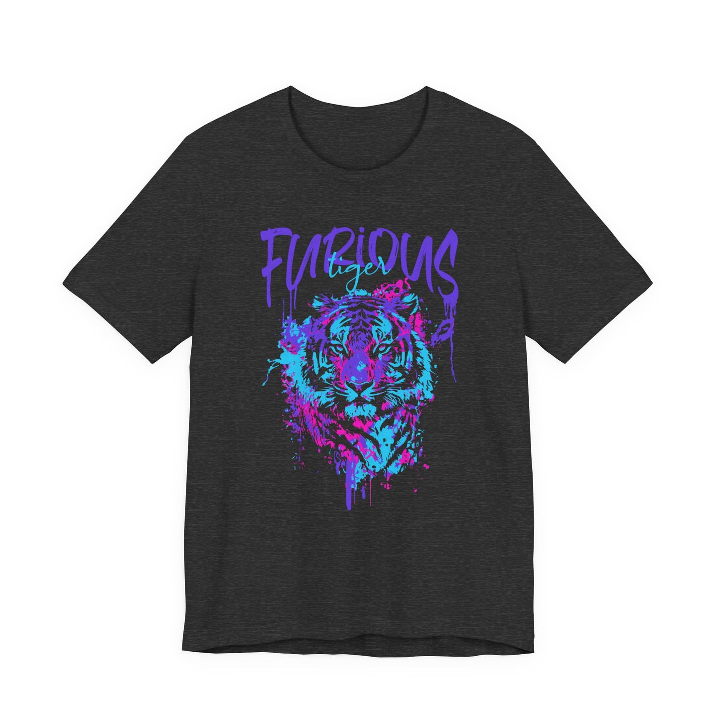 Furious Tiger, Unisex Jersey Short Sleeve Tee