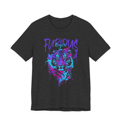 Furious Tiger, Unisex Jersey Short Sleeve Tee