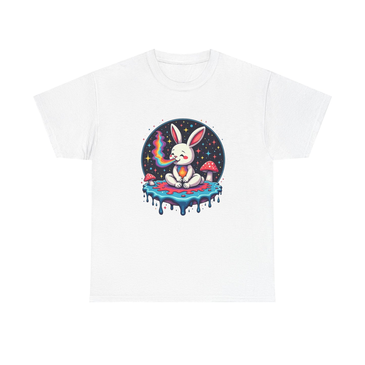 Mystical Bunny Tee — Cute Meditating Rabbit Graphic T-Shirt