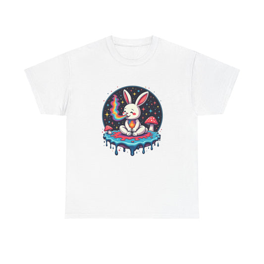 Mystical Bunny Tee — Cute Meditating Rabbit Graphic T-Shirt