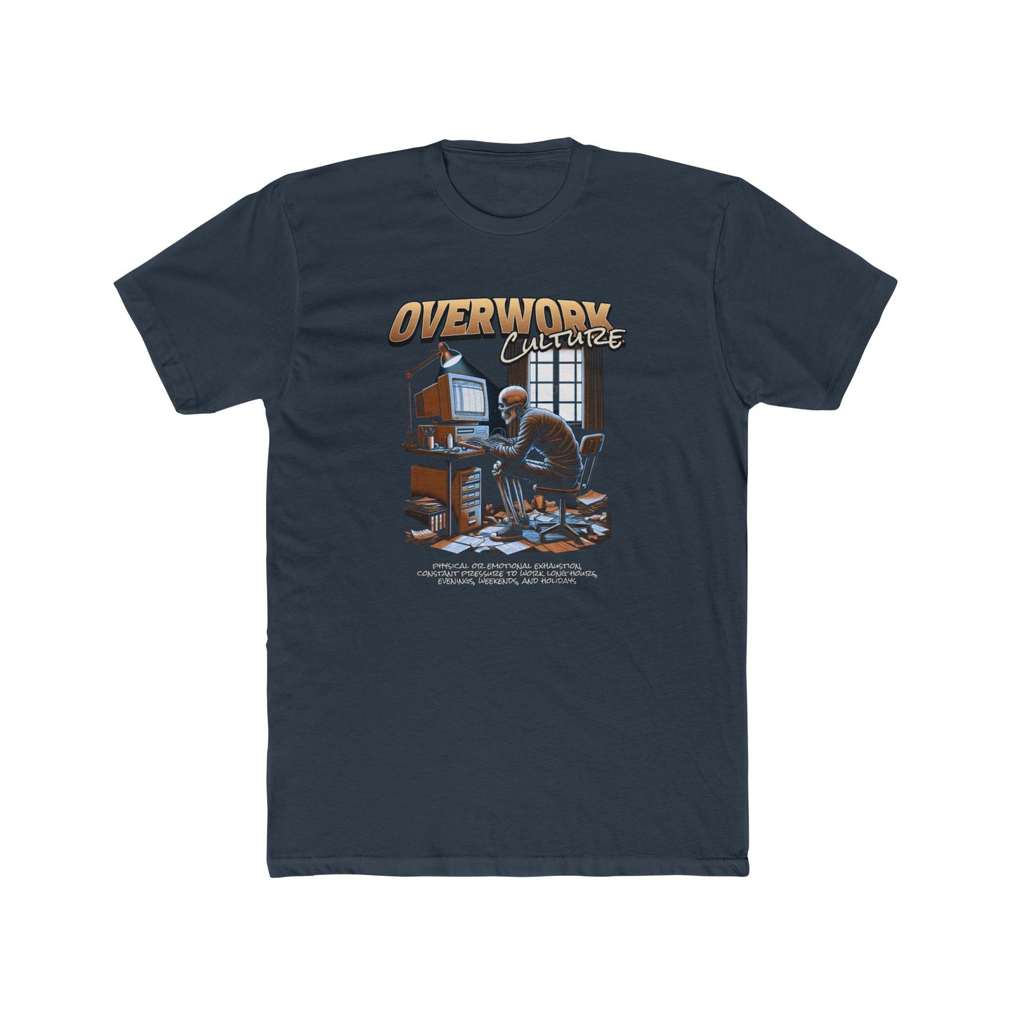 Overworked Society — 'Overwork' Graphic Crewneck T-Shirt