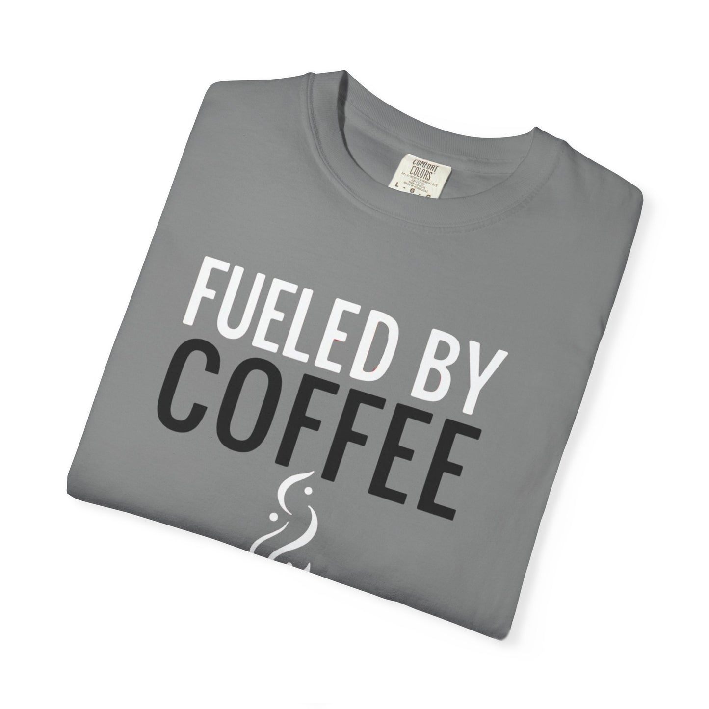 Fueled by Coffee Unisex Garment-Dyed T-Shirt - Psychonaut Swag