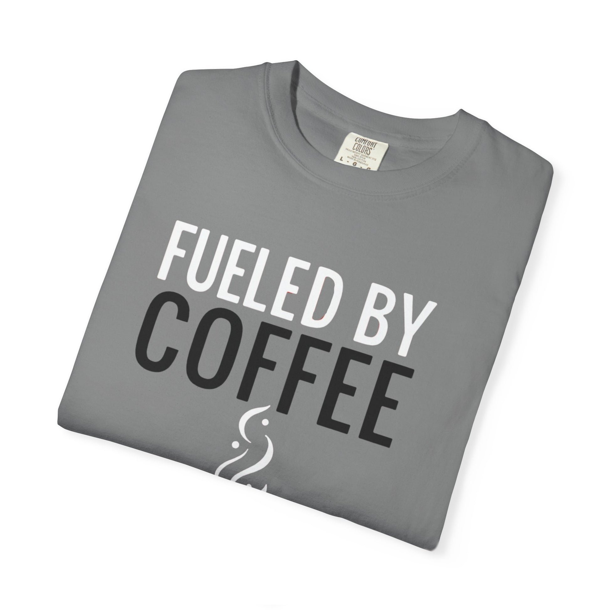 Fueled by Coffee Unisex Garment-Dyed T-Shirt - Psychonaut Swag
