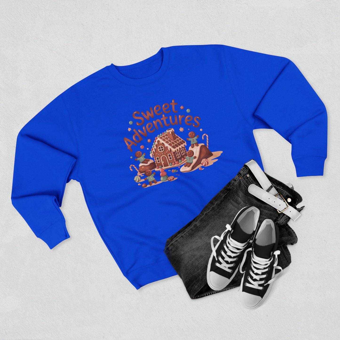 Sweet Adventures Sweatshirt — Gingerbread House Holiday Crewneck