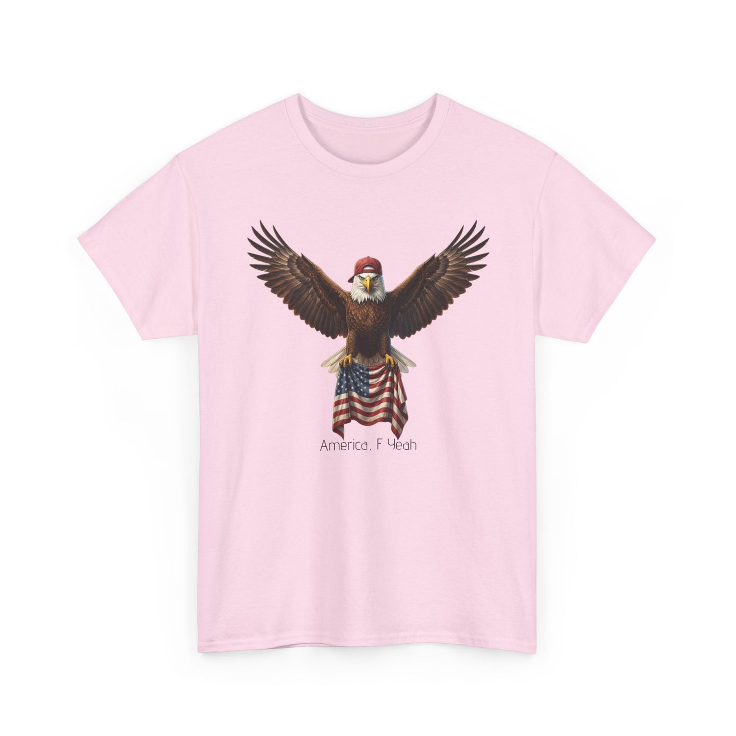 America F Yeah Eagle Tee — Patriotic Flag Graphic Shirt