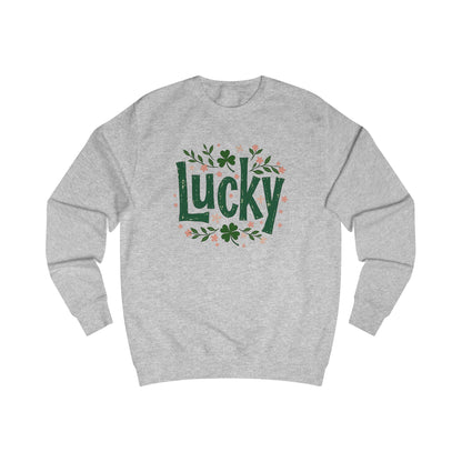 Lucky Shamrock Sweatshirt — St. Patrick's Day Green 'Lucky' Crewneck