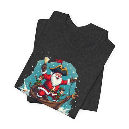 Santa in Gondola Christmas Tee