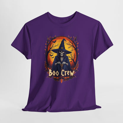 Boo Crew Halloween T-Shirt — Witch Skeleton Spooky Graphic Tee