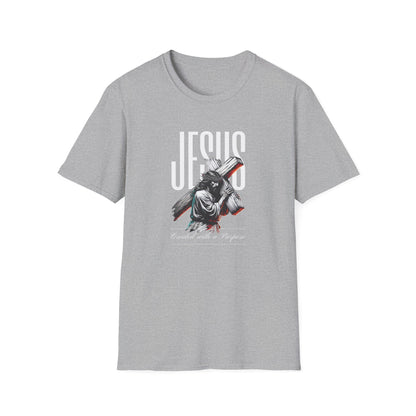 Jesus Cross T-Shirt — 'Jesus' Graphic Faith Tee for Christians