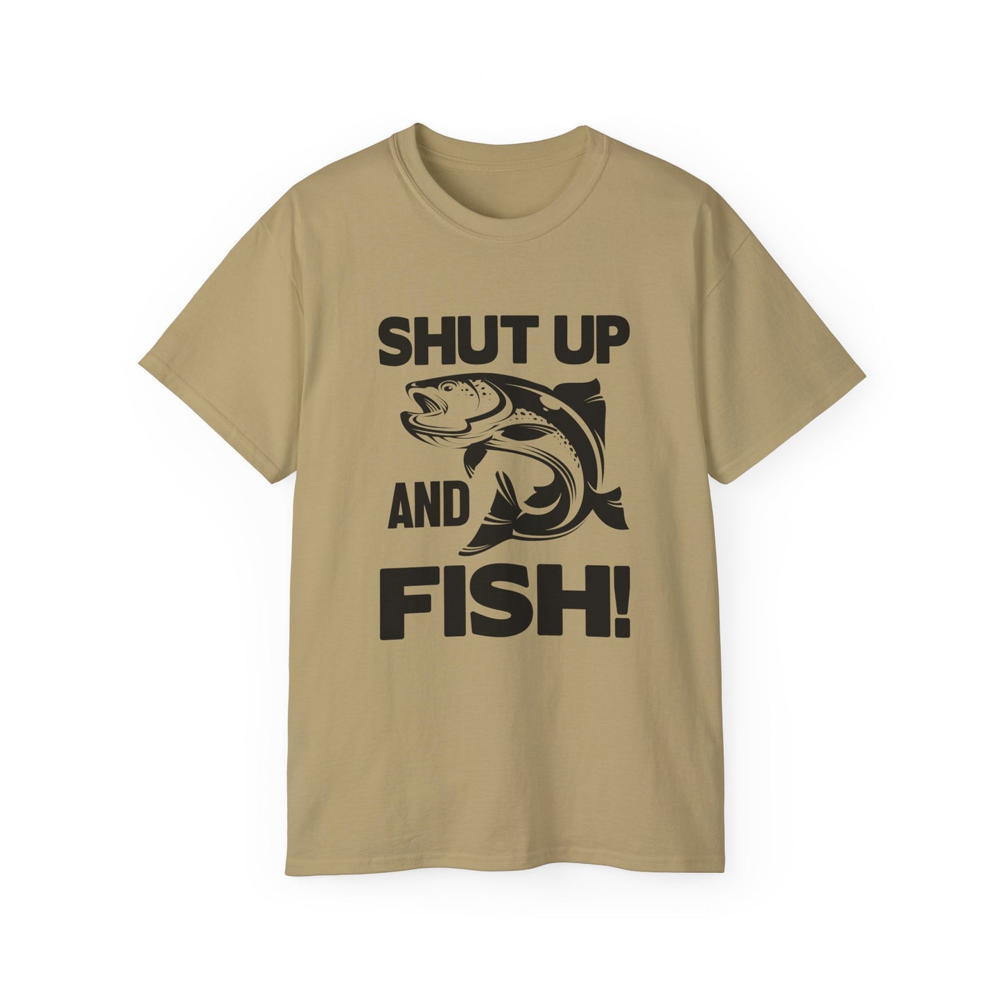 Quiet While Fishing, Unisex Ultra Cotton Tee