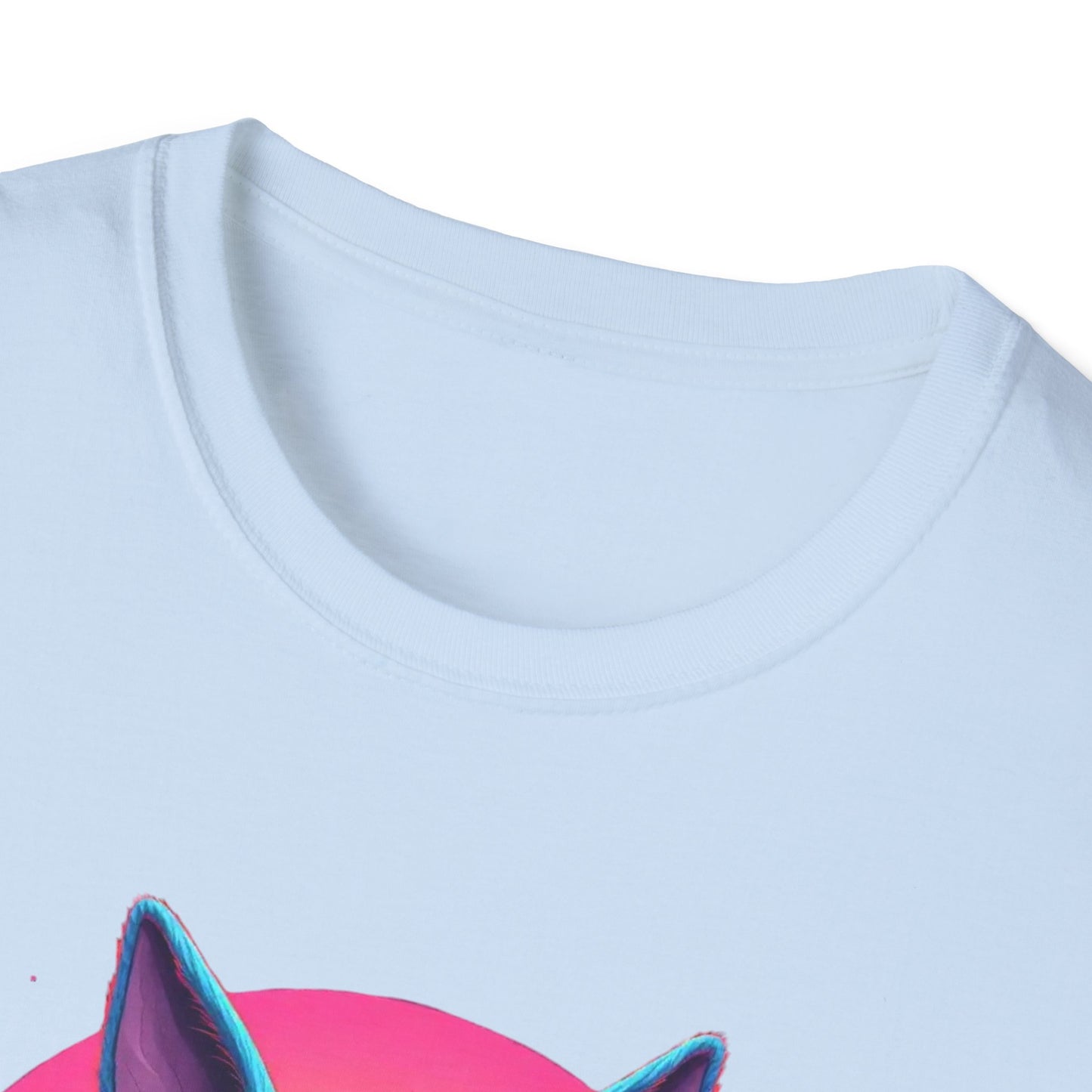 Easter Bunny Neon Sunset, unisex T-Shirt