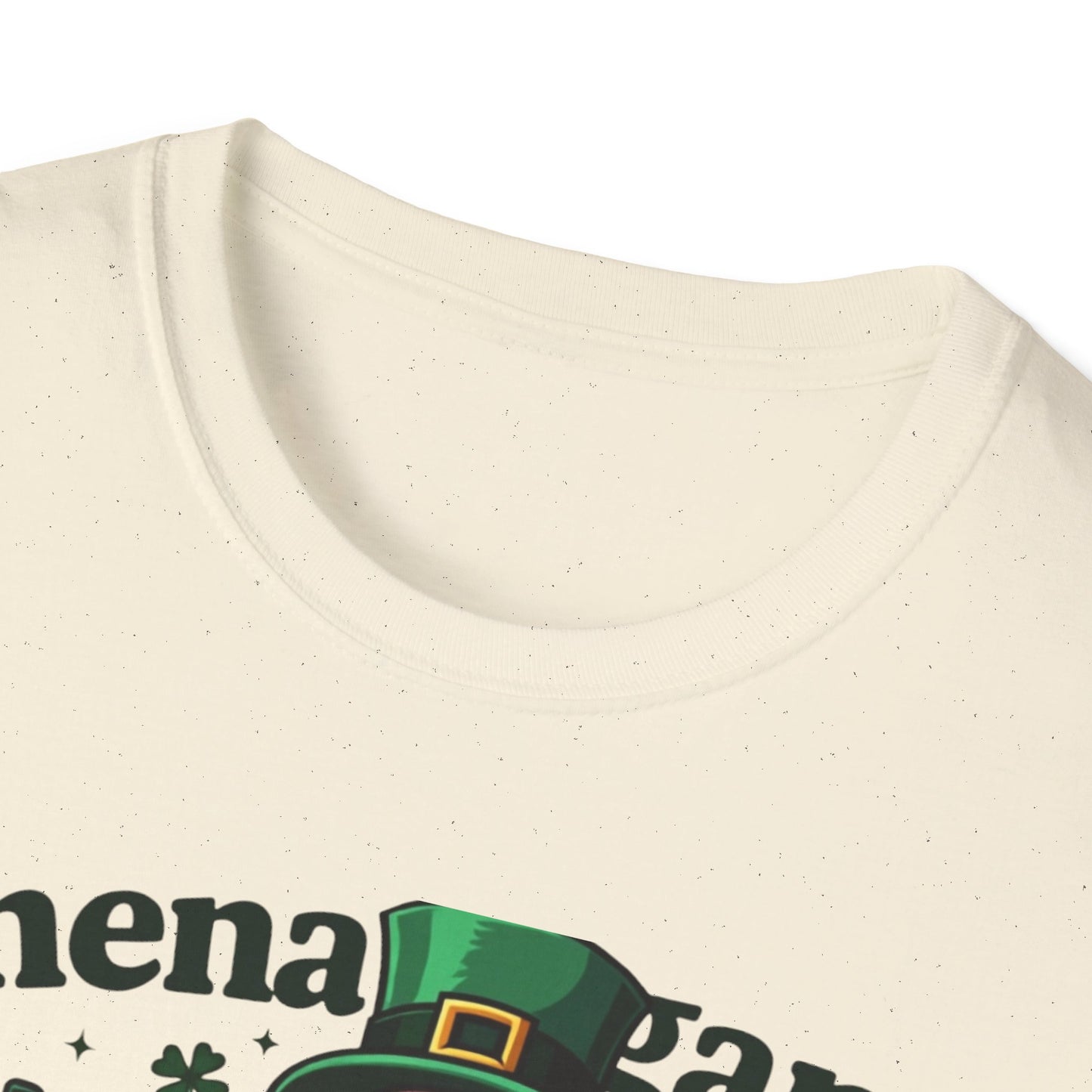 St. Patrick's Day T-Shirt — "Shenanigans Shift Survivor" Leprechaun Work Tee