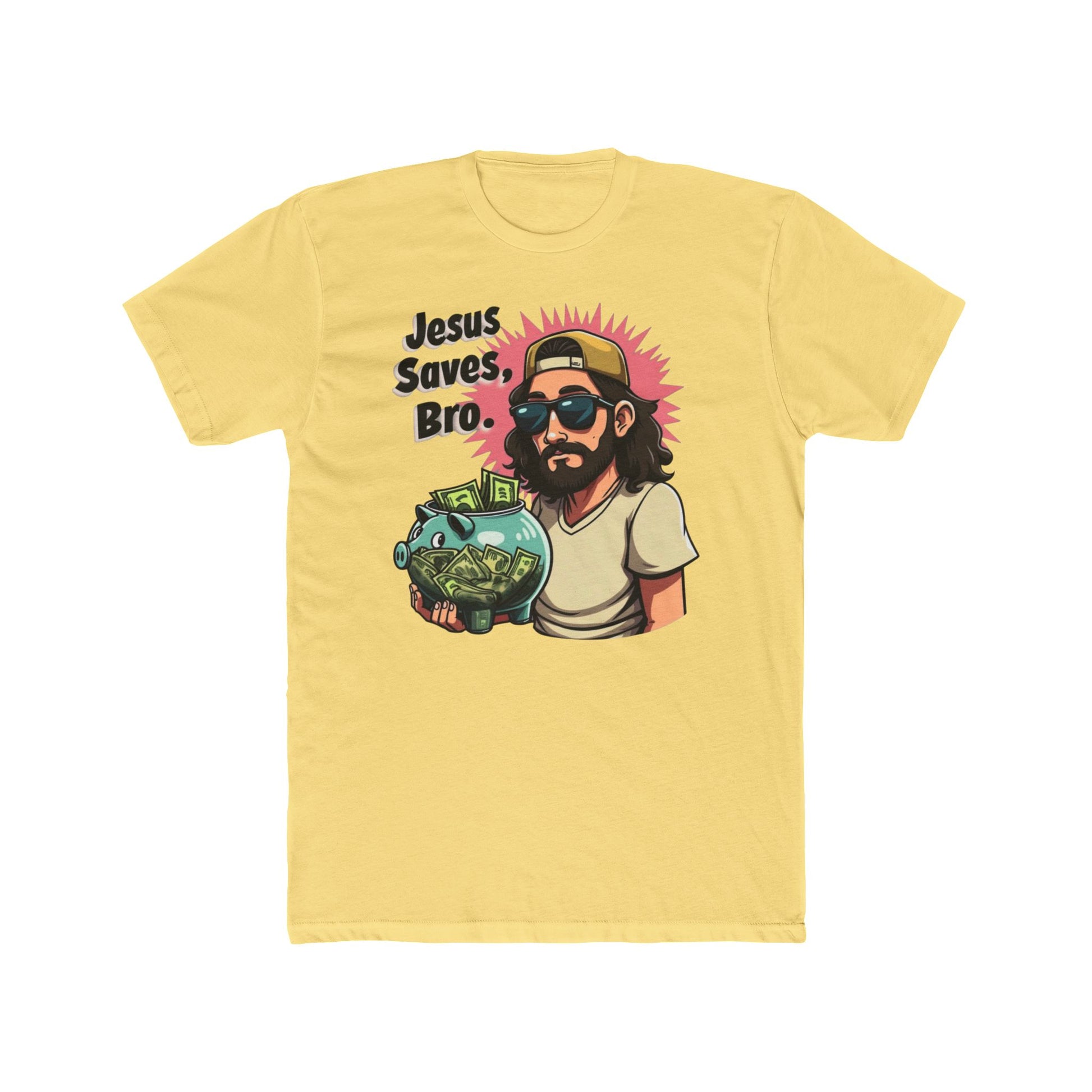 Jesus Saves, Bro' - Casual Wear, Funny Gift, Humor Shirt, Church Events, Everyday Style - Psychonaut Swag