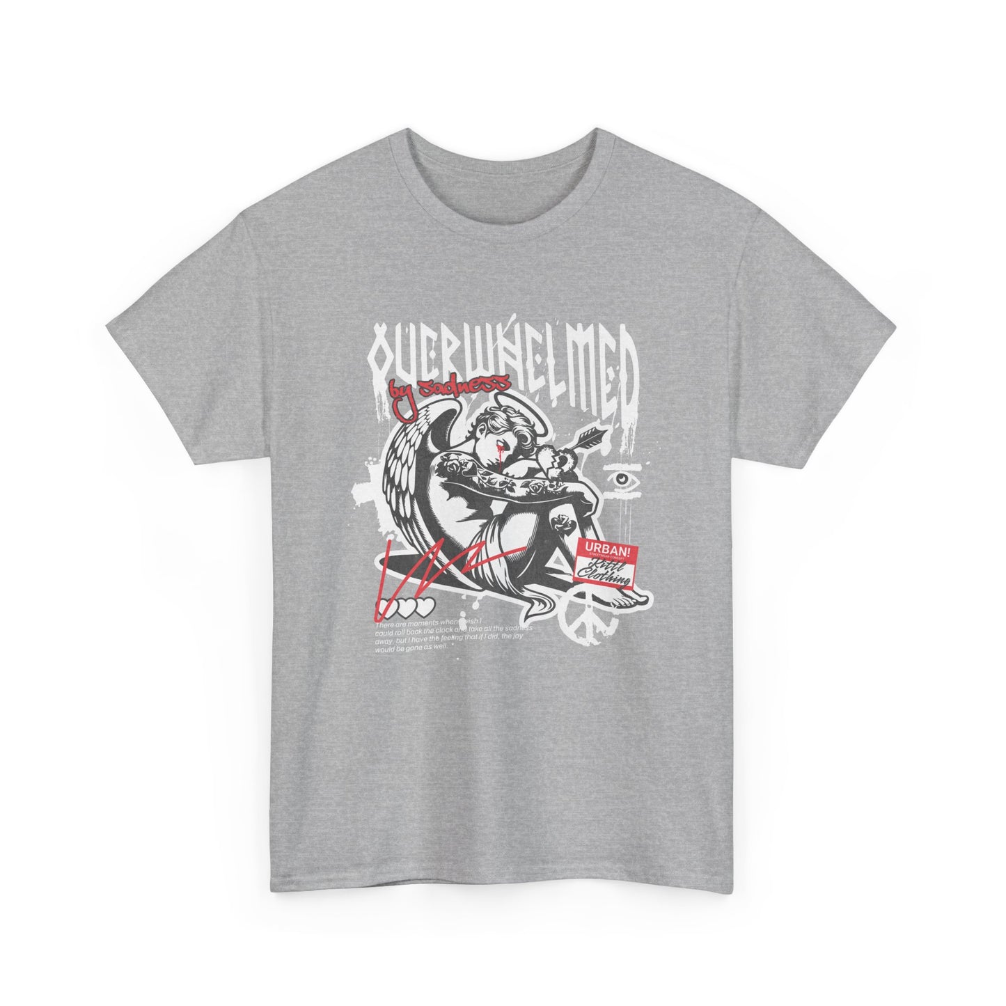 Overwhelmed, Unisex Heavy Cotton Tee