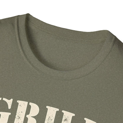 Grill Sergeant T-Shirt, Unisex Softstyle Tee, BBQ Gift, Father's Day Shirt, Grilling Apparel - Psychonaut Swag