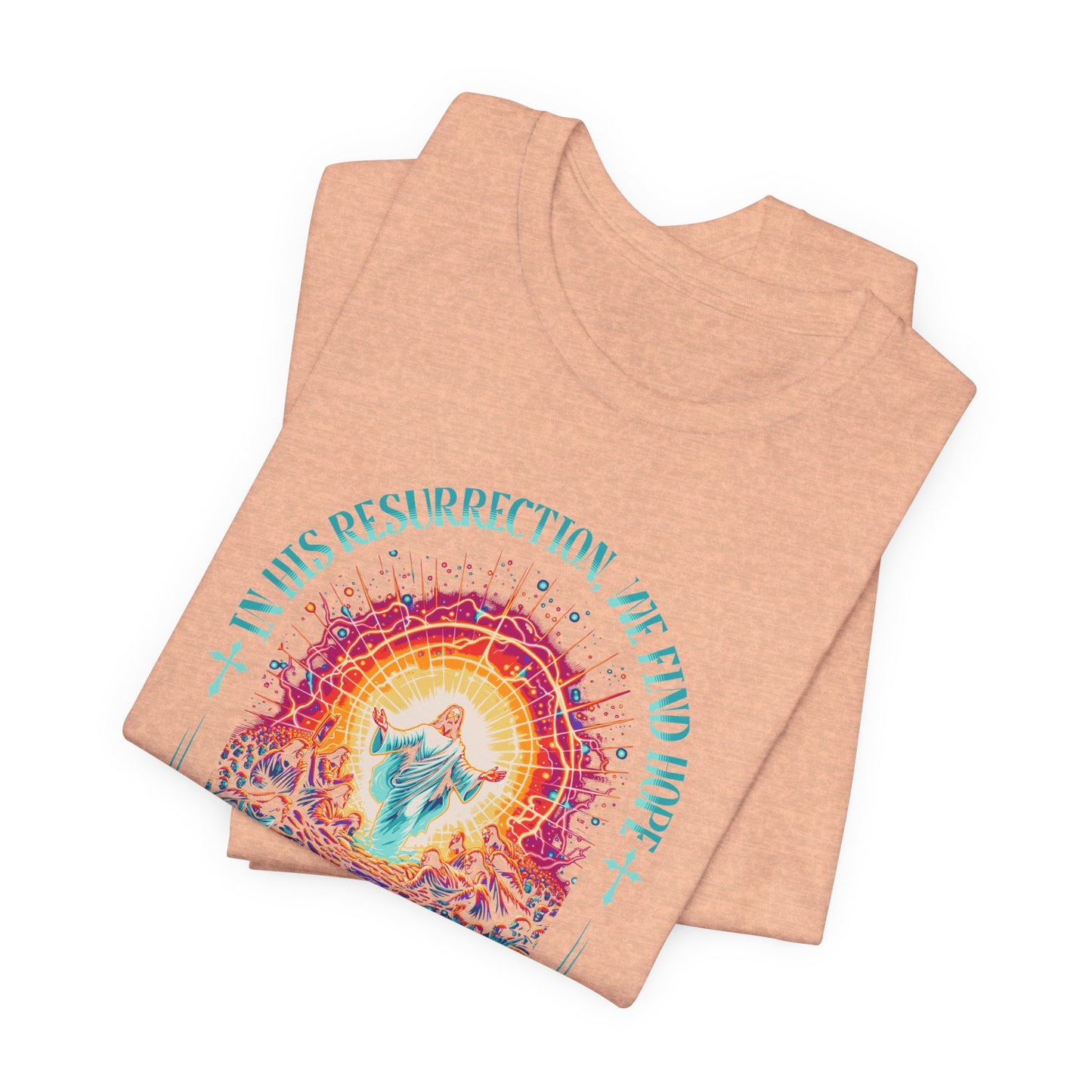 Resurrection Concert Tee — "Hope's Dawn" Christian Worship Graphic Shirt