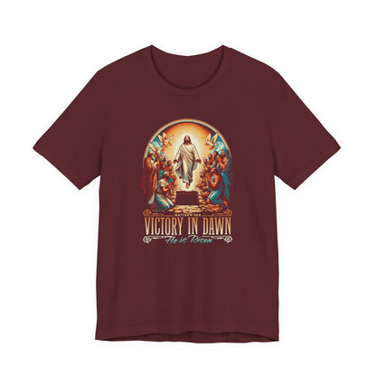 Victory in Dawn Christian T-Shirt — Resurrection Easter Tee