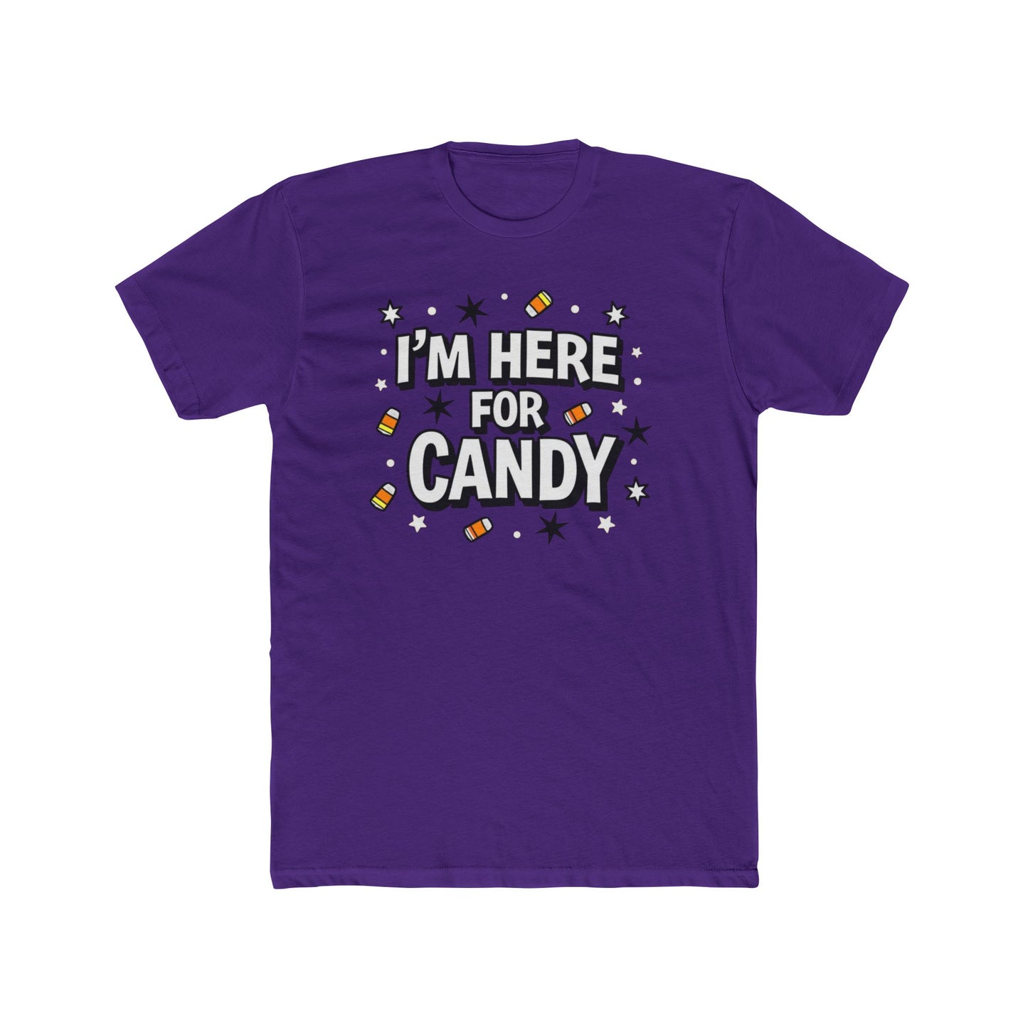 Fun Halloween Tee, I'm Here for Candy Unisex T-Shirt, Seasonal Fashion, Gift for Candy Lovers, Halloween Costume, Trick or Treat Shirt - Psychonaut Swag