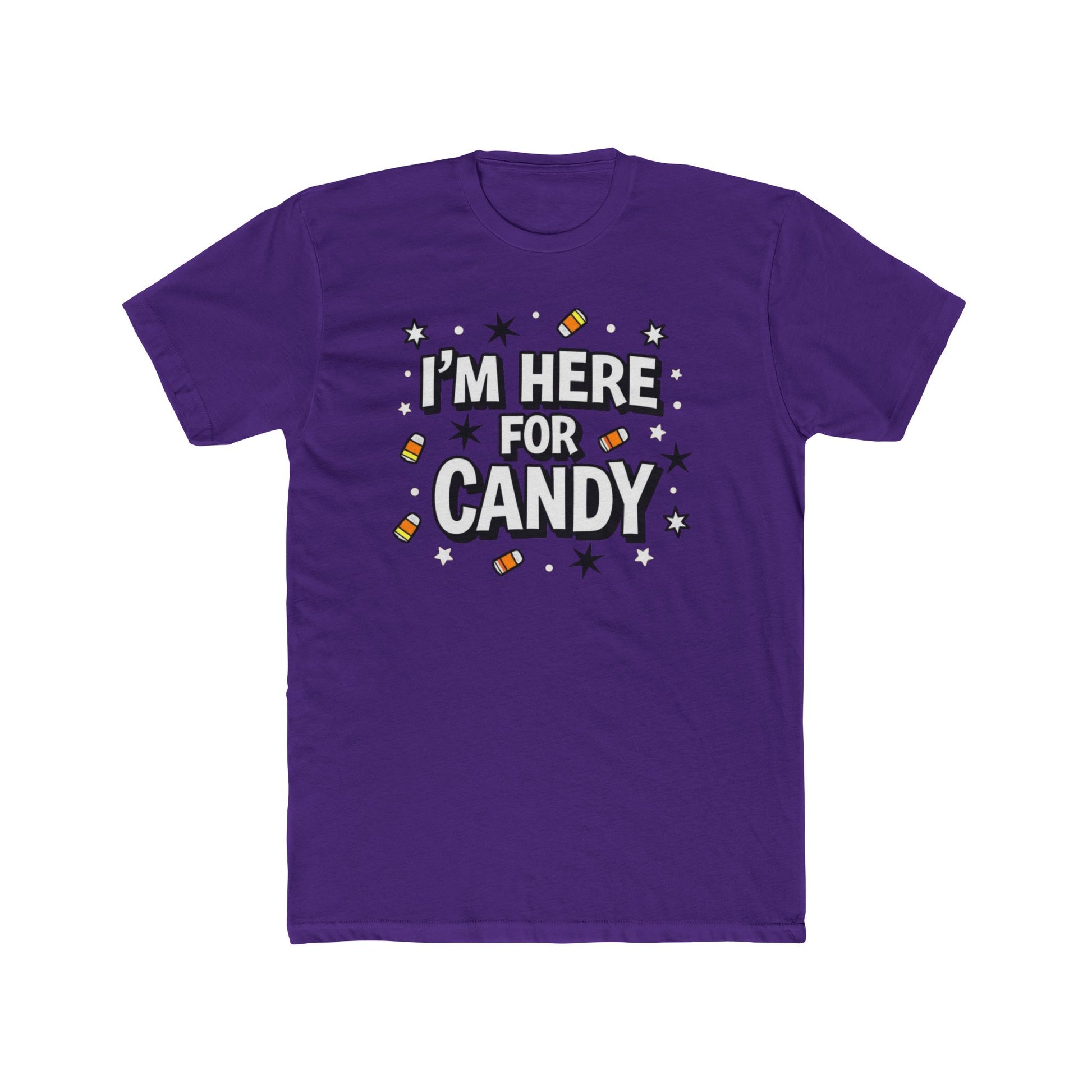 Fun Halloween Tee, I'm Here for Candy Unisex T-Shirt, Seasonal Fashion, Gift for Candy Lovers, Halloween Costume, Trick or Treat Shirt - Psychonaut Swag