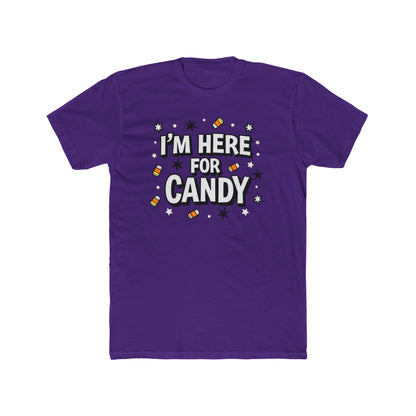 Fun Halloween Tee, I'm Here for Candy Unisex T-Shirt, Seasonal Fashion, Gift for Candy Lovers, Halloween Costume, Trick or Treat Shirt - Psychonaut Swag