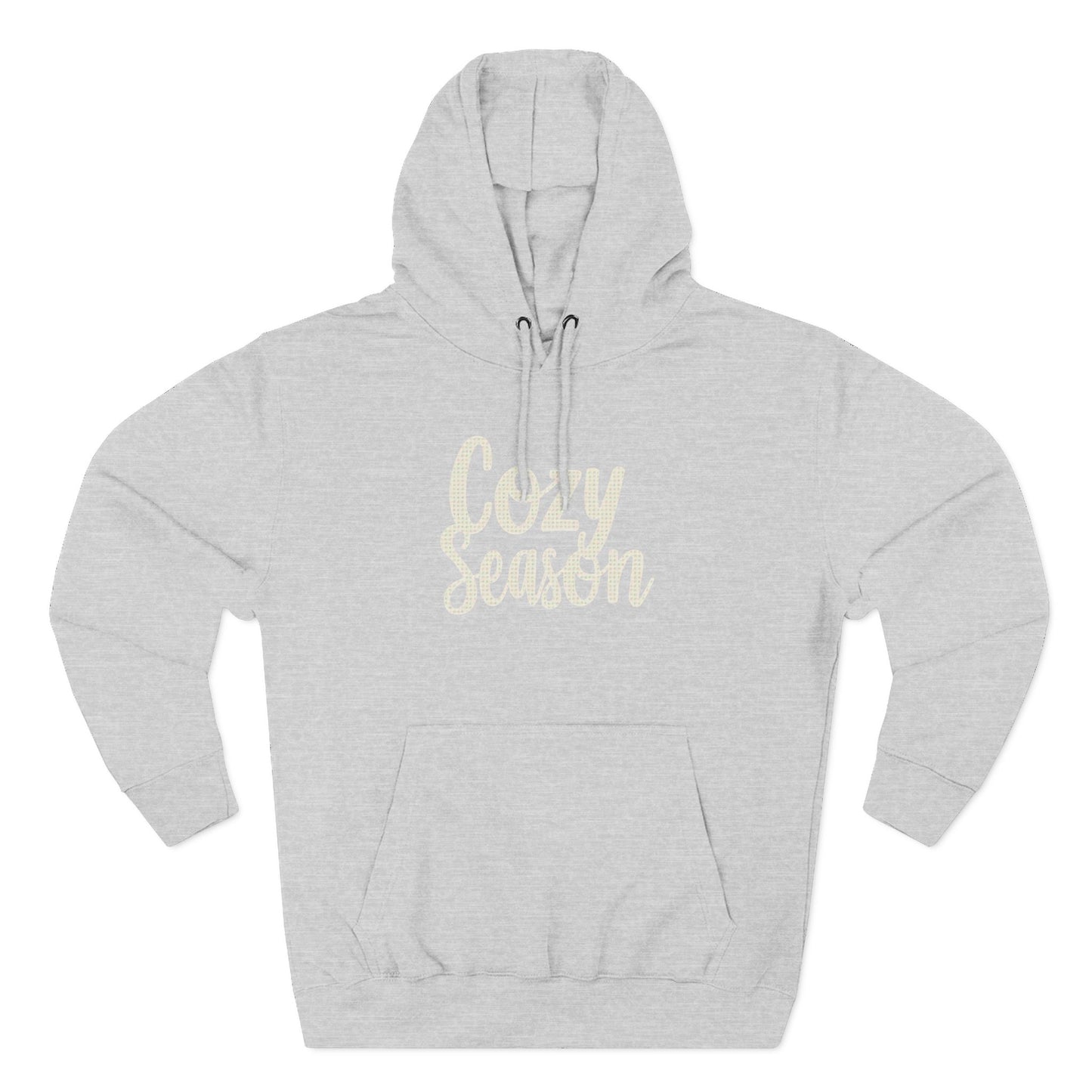 Cozy Season Hoodie — Soft Fleece Pullover with Script Graphic