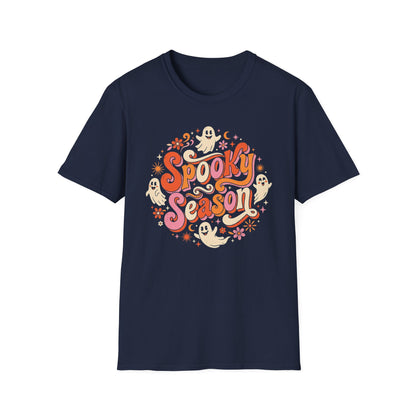 Spooky Season T-Shirt — Retro Ghost Halloween Tee