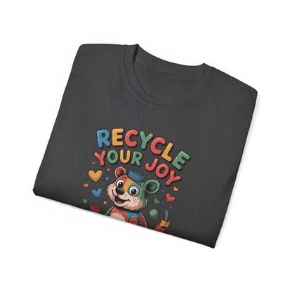 Recycle Your Joy Panda Tee — Cute Eco-Friendly Positive Message T-Shirt