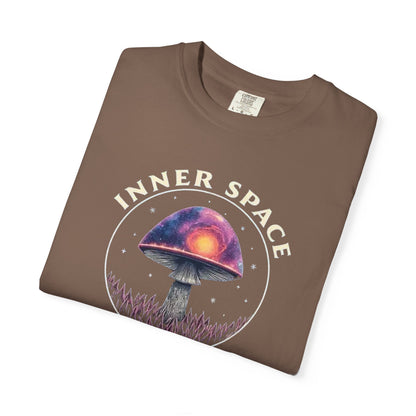 Inner Space Explorer T-Shirt, Unisex Graphic Tee, Cosmic Mushroom Apparel, Gift for Nature Lovers, Casual Wear for Adventurers - Psychonaut Swag