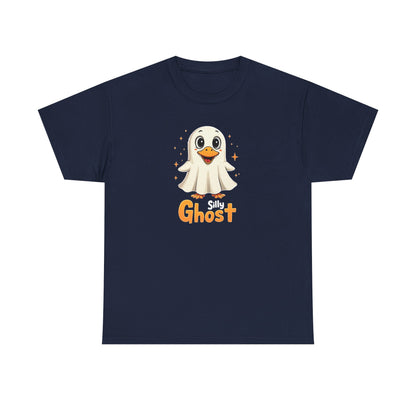 Silly Ghost T‑Shirt — Cute Halloween Ghost Tee for Kids & Adults
