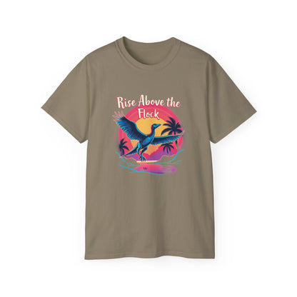 Rise Above the Flock Unisex Ultra Cotton Tee - Tropical Vibe Shirt - Psychonaut Swag