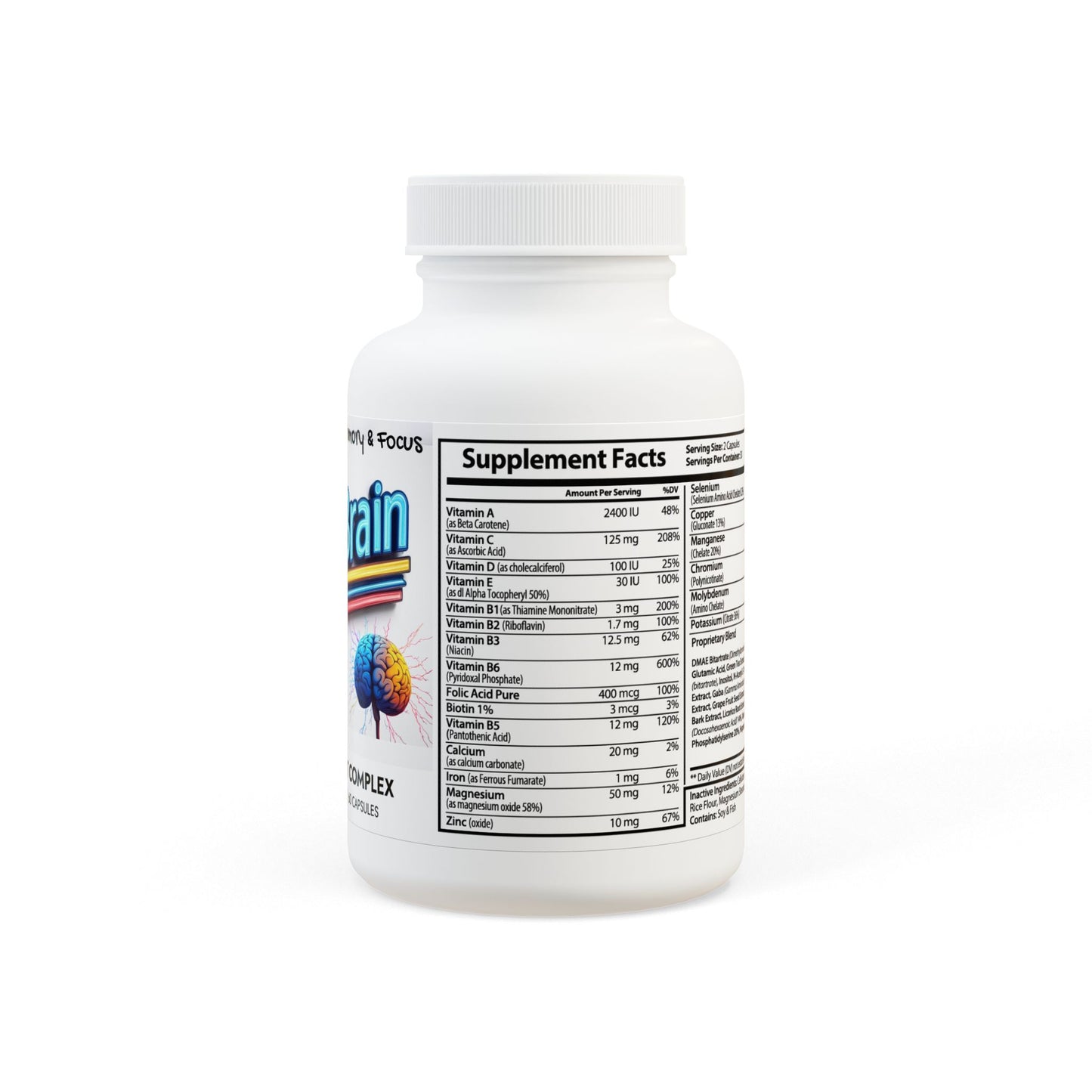 Bro Brain, Brain Support Complex, Sup Bro Supplement (60 Capsules)