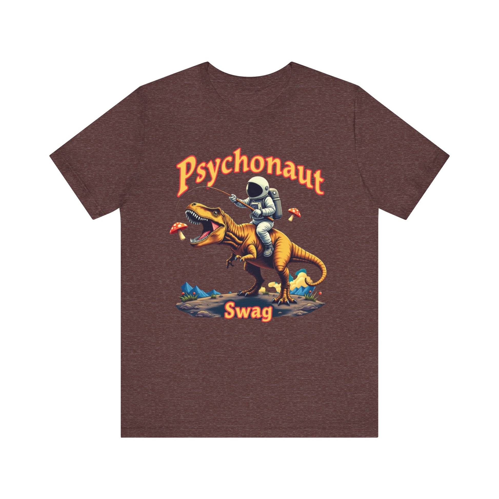 Psychonaut T-Rex Tee - Cool Retro Unisex Jersey Short Sleeve Shirt, Perfect for Gifts, Festivals, and Everyday Wear - Psychonaut Swag