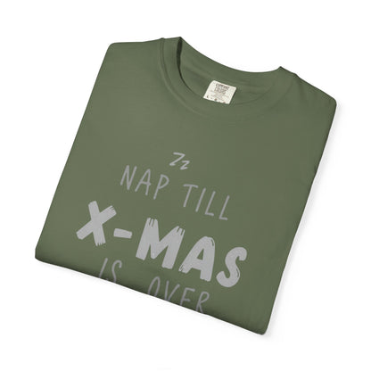 Nap Till X-Mas T-Shirt — Funny Christmas Holiday Tee