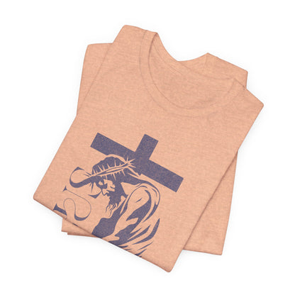 Christian Jesus Tee — Crown of Thorns Cross Graphic T-Shirt