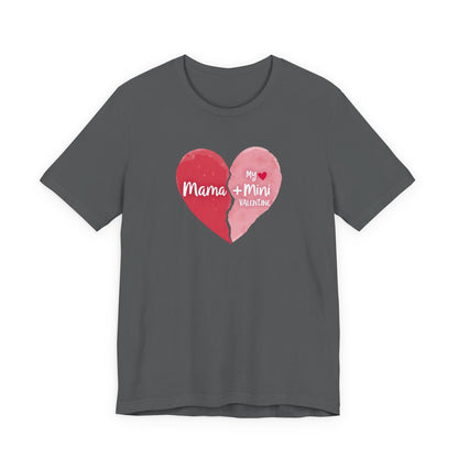 Mama + Mini Valentine T-Shirt — Matching Mother & Child Heart Tee
