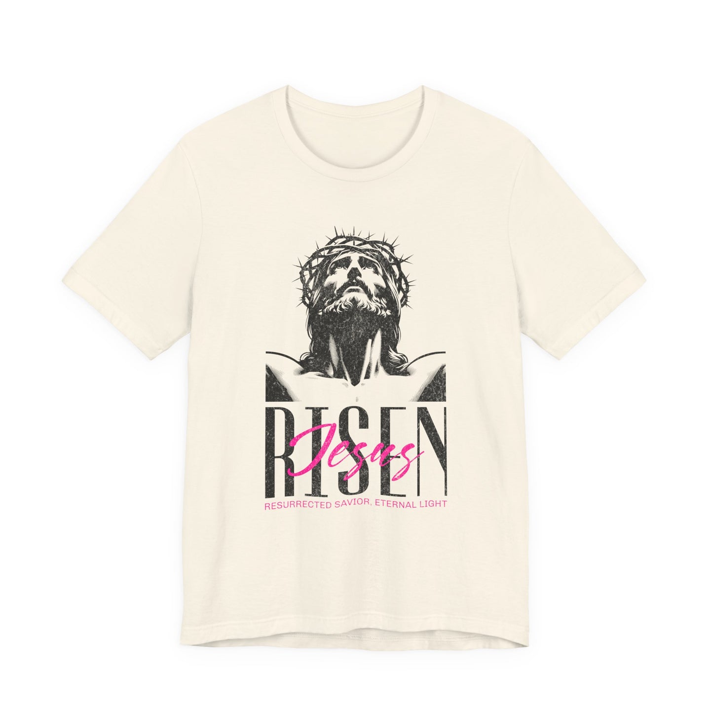 Risen Jesus Portrait Tee — Christian Easter Resurrection T-Shirt